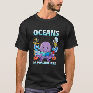 Camiseta Octopus Sea Animal Summer Reading Oceans Of Poss