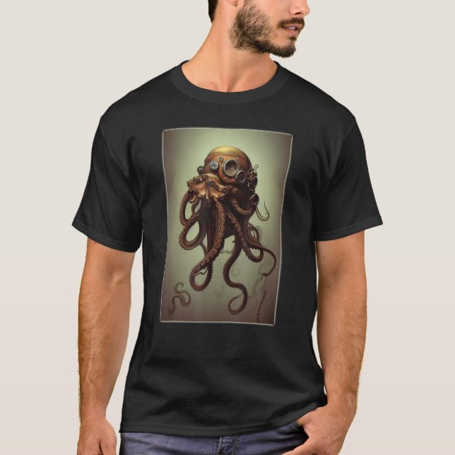 Camiseta Octopus Steampunk Steampunk Octopus (Frente)