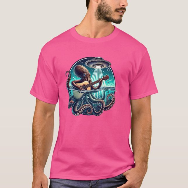 Camiseta Octopus tocando violão (Frente)