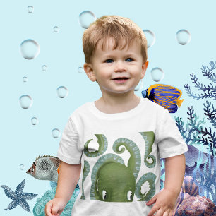 Camiseta Octopus Verde de Peek-A-Boo