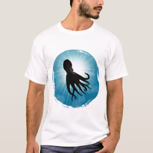 Camiseta Octopus Vida Aquática Submarina
