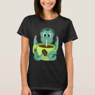 Camiseta Octopus Xícara de café