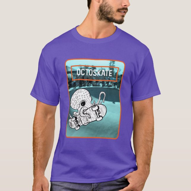 Camiseta Octoskate 2 Octopus Skateboard (Frente)