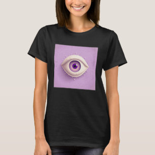 Camiseta Óculos Brancos Bonitos Ilustração Colorido Pastel