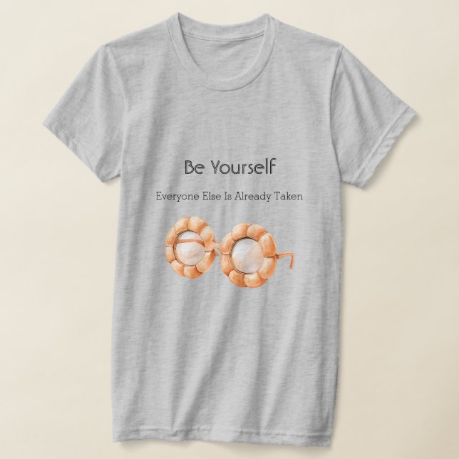 Camiseta Óculos de Abóbora Seja Você Mesmo (Postura )
