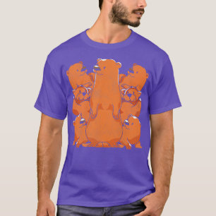 Camiseta Óculos de animais selvagens de natureza mais bonit