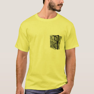 Camiseta Óculos de bolso falsos engraçados, design de cam