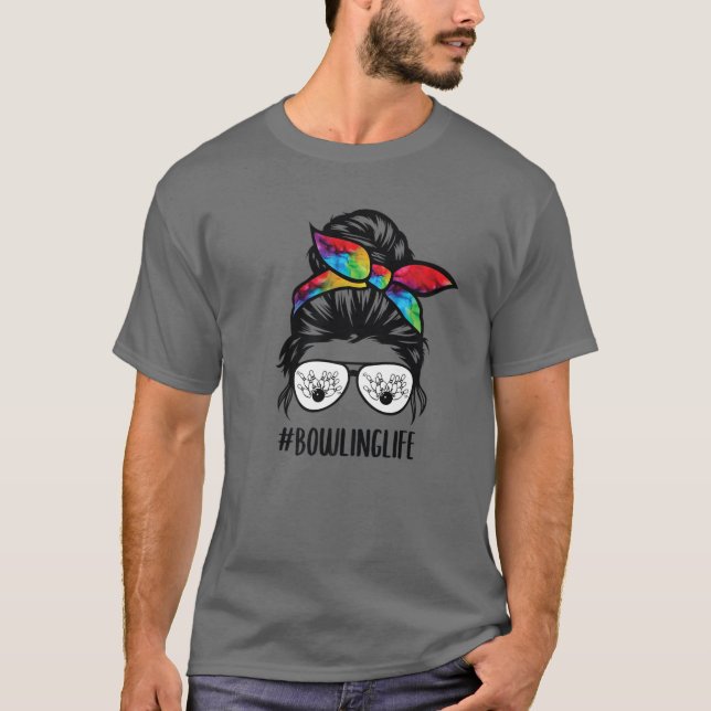 Camiseta Óculos de Cabelo Maluco da Vida das boliches (Frente)