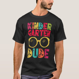 Camiseta Óculos de Cara do Jardim de Infância De Volta à Es