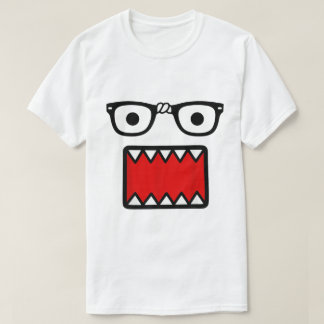 Camiseta Óculos de Cena Kid e Design de Boca de Desenho Ani