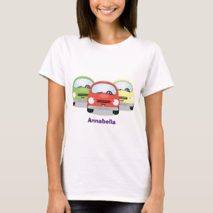 Camiseta Óculos de desenho animado de kawaii, bonitos