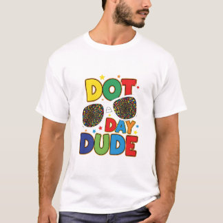 Camiseta "Óculos de Duto Pontilhado" Crianças do Dia T-Shir