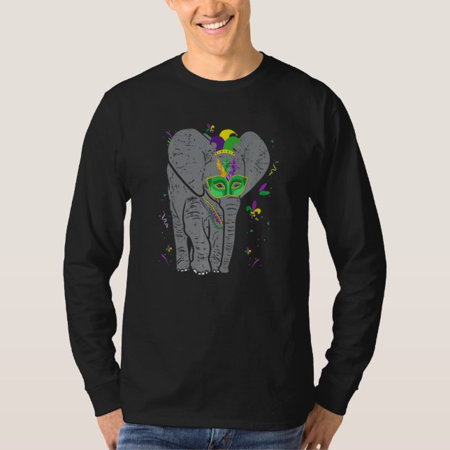 Camiseta Óculos de elefante - Mardi Gras - Foguete (Frente)