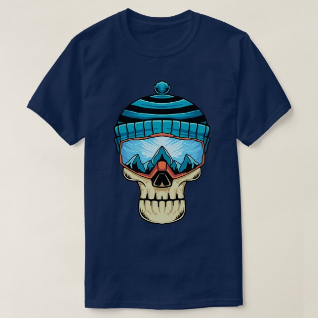 Camiseta Óculos de Esqui (Frente do Design)