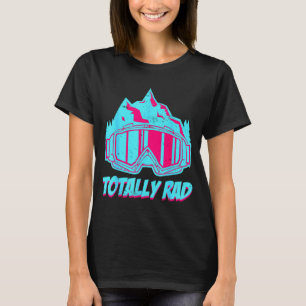 Camiseta Óculos de esqui retrô rad vintage 80s 90s esqui