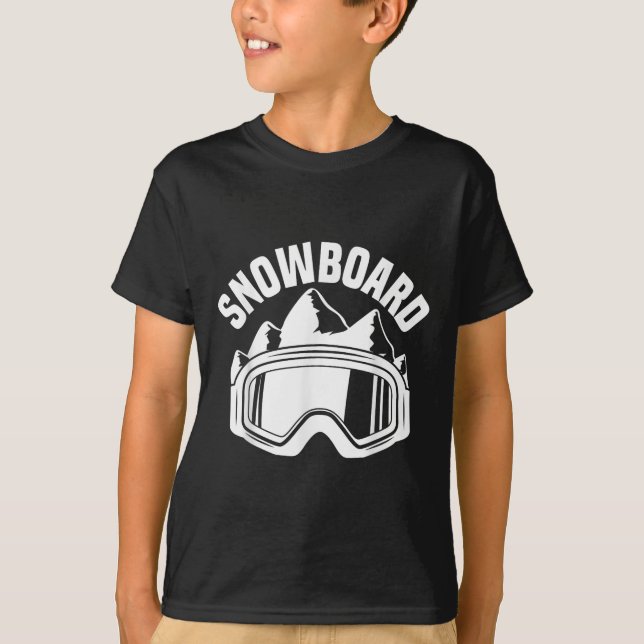 Camiseta Óculos de Esqui Snowboard Esqui (Frente)