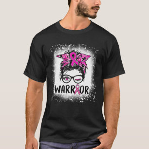 Camiseta Óculos de freio Vestem Cancer de peito do guerreir