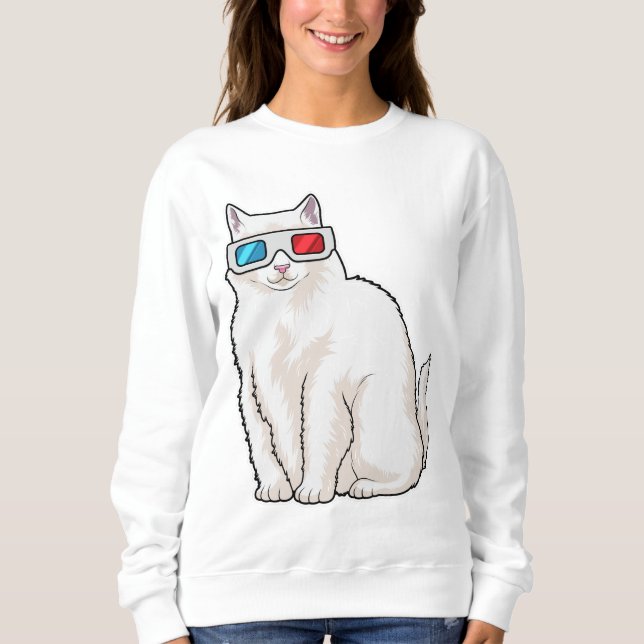 Camiseta Óculos de gato (Frente)