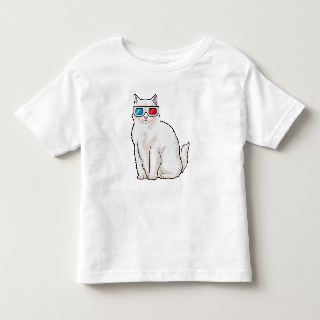 Camiseta Óculos de gato (Frente)