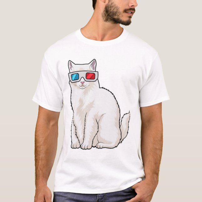 Camiseta Óculos de gato (Frente)