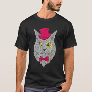 Camiseta Óculos De Gato De hipster Óculos Óculos Ócultos