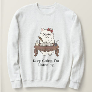 Camiseta Óculos de Gato Fofo Tomador de Notas Arco Design d