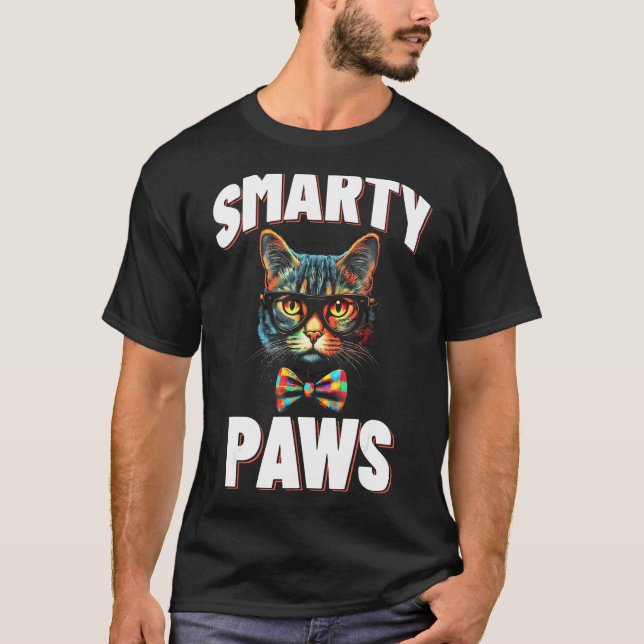 Camiseta Óculos de Gato Smarty Paws (Frente)