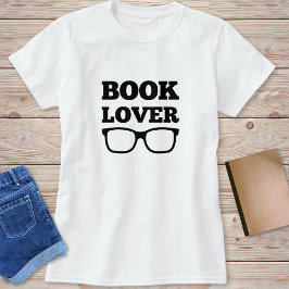 Camiseta Óculos de Leitura do Pão do Livro Engraçado