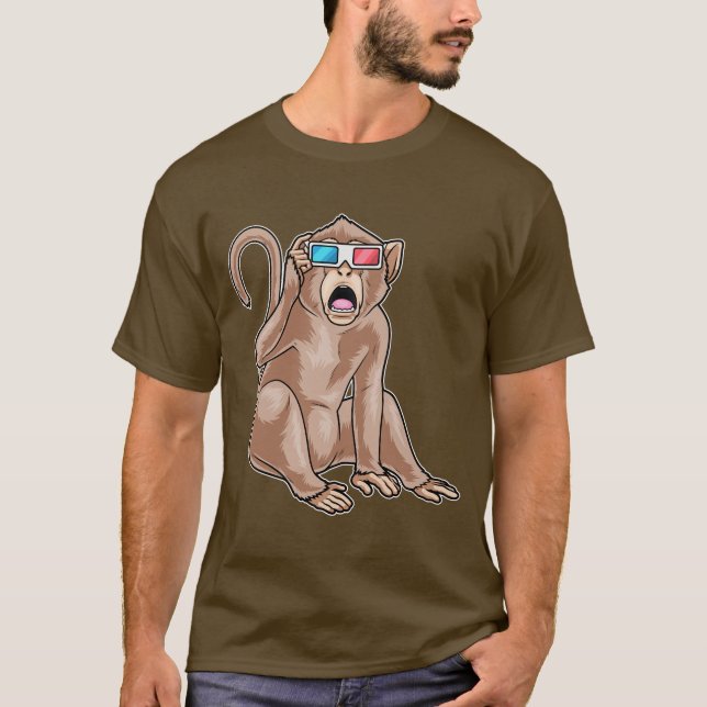 Camiseta Óculos de macaco (Frente)