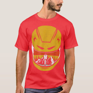Camiseta Óculos de Moto Montanha Neve Montanha Inverno V