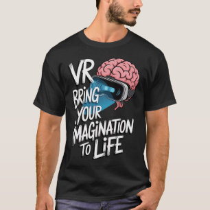 Camiseta Óculos de realidade virtual alimentados pela imagi