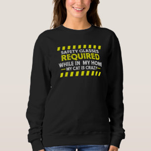 Camiseta Óculos De Segurança Para Gatos De Casa Engraçada Q