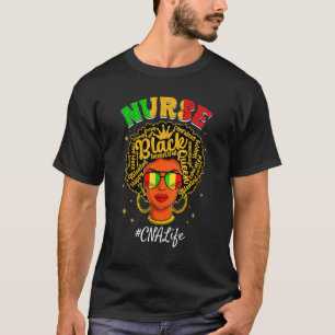Camiseta Óculos de Sol Afro Orgulhoso Vida de Cna Preto Afr