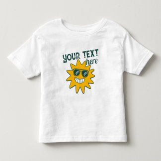 Camiseta Óculos de Sol Amarelos Felizes Férias de Verão