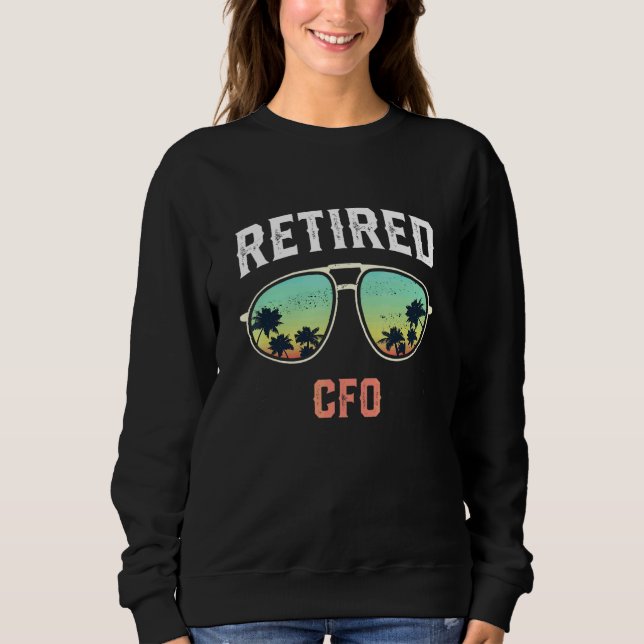Camiseta óculos de sol aposentado Cfo Beach Palm Tree Homen (Frente)