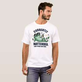 Camiseta Óculos de Sol Atualmente Desatendidos Sapo Engraça