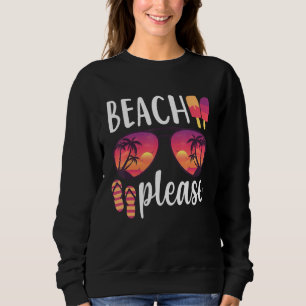Camiseta Óculos de Sol Beach Please Havaí Praia Olá Verão