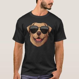Camiseta Óculos de sol cães retriever golden fixe para home