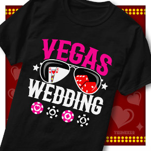 Camiseta Óculos de sol casuais com tema de cassino para fes