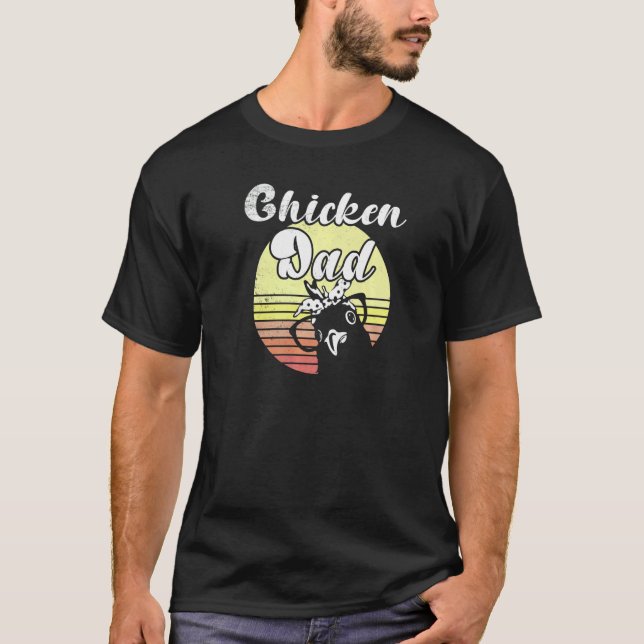 Camiseta Óculos de Sol Cheeky Chicken Retro Sunset Frango P (Frente)