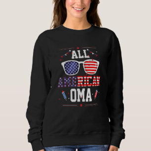 Camiseta Óculos de sol com bandeira dos EUA All American Om