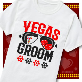 Camiseta Óculos de sol com dados de cassino para despedida