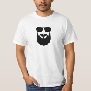 Camiseta Óculos de sol completos da barba