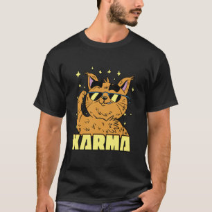 Camiseta Óculos de Sol Cool Cats Karma Engraçados