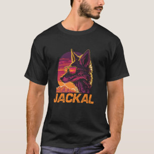 Camiseta Óculos de Sol Cool Retro Pôr do Sol Chacal