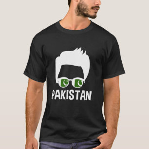 Camiseta Óculos de sol da bandeira do Paquistão Menino orgu