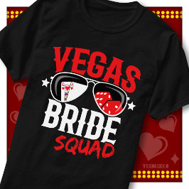 Camiseta Óculos de Sol de Casino para a Equipe da Noiva em