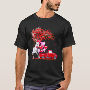 Camiseta Óculos de sol de cavalos Coração Árvore de Colheit