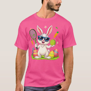 Camiseta Óculos de Sol de Coelho Ovos de Páscoa Amante de J