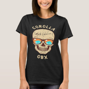 Camiseta Óculos de sol de crânio de férias de verão em Coro